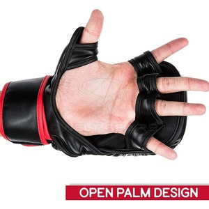 Gants d'entraînement MMA en cuir personnalisés faits à la main poignées de haute qualité marque privée tailles 6oz 8oz vente de gymnases en ligne - Product Image 2