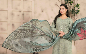 Vestido Shalwar Kameez de Alta Calidad, Elegante, de Algodón y Seda, de Manga Larga, Estilo Dubái, Indio-Pakistaní, para Mujeres Musulmanas Pakistaníes - Product Image 6