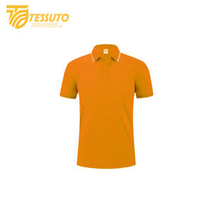 Tessuto de alta calidad para hombre de punto sólido en blanco de secado rápido Golf para camisa de marca personalizada - Product Image 6