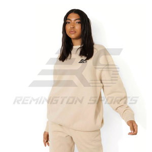 Wholesale Custom Logo Women's High Quality Long Sleeve Sweat Shirt Loose Casual Wear Fall Pullover Sweatshirt for Women's - Product Image 1