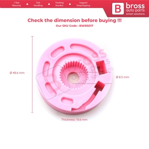 BWR5017 Window Regulator Repair Wheel Pulley Front Right 824802R020 for I30 FD MK1 4/5 <b>Door</b> - Product Image 5