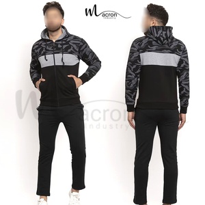 Conjunto de Sudadera con Capucha y Pantalones Deportivos para Hombre, Diseño Nuevo, Ajuste Regular, Estampado, para Gimnasio y Actividades al Aire Libre, de un Buen Proveedor, con Logotipo Personalizado - Product Image 2