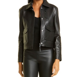 แจ็กเก็ตหนังแท้สำหรับผู้หญิงแจ็กเก็ตหนังแท้สำหรับใส่ลำลองมีสไตล์ใหม่ - Product Image 6