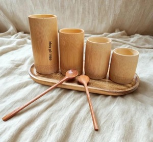 Exportateur indien Tasse en bois massif de style japonais avec finition lisse pour les repas traditionnels et la décoration intérieure disponible au meilleur prix - Product Image 2