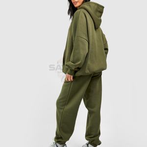 Pull personnalisé Survêtement de gym Pantalon de jogging Ensemble de survêtements pour femmes Vente en gros Survêtements pour femmes vintage personnalisés et unis - Product Image 4