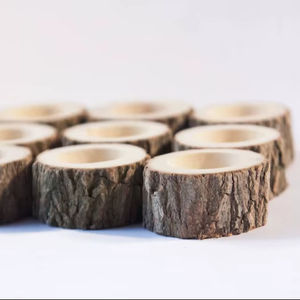 Anneaux de serviette en bois écologiques avec dessus en écorce de mangue à bas prix en gros ici - Product Image 1