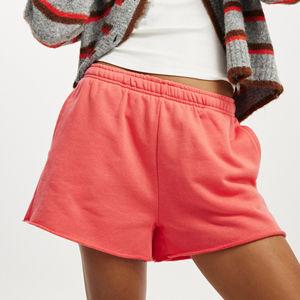 Short en molleton 100% coton épais pour femmes avec poches latérales Vêtements décontractés d'été respirants pour femmes - Product Image 3