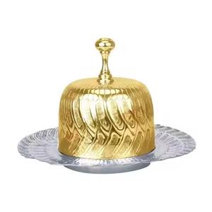 Frutero de Aluminio de Alta Calidad, Ecológico, Diseño Moderno, Color Plata y Dorado, para Decoración del Hogar y Hoteles, Hecho a Mano - Product Image 1