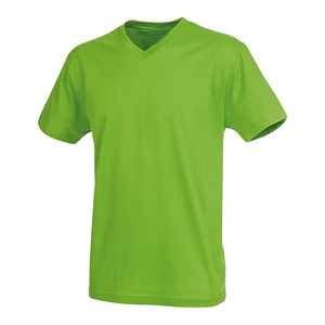 Camiseta Casual Verde con Cuello en V para Hombre, de Alta Calidad, Personalizada, al por Mayor, 2026, Camiseta Informal Cómoda y Atrevida para Mujer - Product Image 1