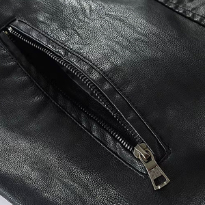 Chaqueta de Lona y Cuero para Hombre, Estilo Slim Fit, Transpirable, de Secado Rápido, con Cuello Alto y Mangas Largas, Diseño Único y Atractivo, Superventas de Invierno - Product Image 5