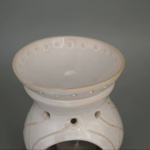 Incensario de aromaterapia de cerámica: difusor de aceite esencial y calentador de velas - Product Image 1