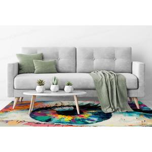 Colorful Graffiti Printed <b>Rug</b> - Modern <b>Chenille</b> Area <b>Rug</b> for Home Decor,Goblen <b>Rug</b> - Product Image 4