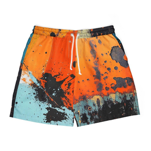 Short imprimé taille moyenne avec poches latérales Short de jogging pour homme Nouvelle arrivée Jogger Jogging Shorts - Product Image 1