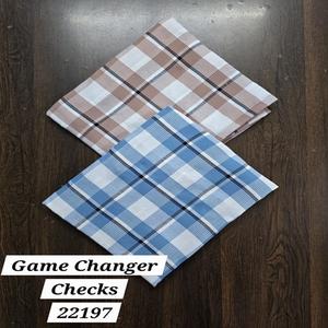 Tissu de chemise en coton poly dobby à carreaux teints en fil de haute qualité, qualité d'exportation, matériau pour robes de filles et marchés internationaux - Product Image 1