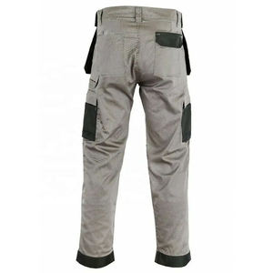 Men Hi Visibility <b>Work</b> Pants Multi Pocket <b>Cargo</b> Trousers Breathable Flame Retardant Industrial Uniform for Construction - Product Image 3