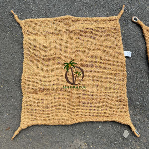 Parasol manuel COCO ECO BRAND en fibre de coco et cadre en acier avec housse amovible - Product Image 1