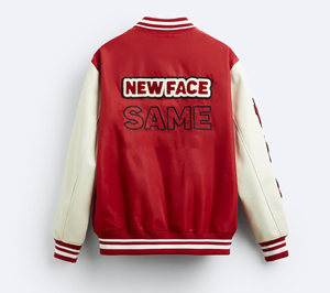 Usine Porter Couleur Personnalisée À Manches Longues Patch Varsity Veste Streetwear Chenille Broderie Letterman Varsity Veste pour Hommes - Product Image 2