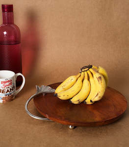 Bandeja para servir comida con mango de Metal para el hogar, plato para servir comida, café y té, impresionante - Product Image 4