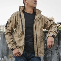 Veste de combat tactique d'hiver pour hommes Ripstop noir personnalisé en gros Camouflage à manches longues respirant et écologique à séchage rapide