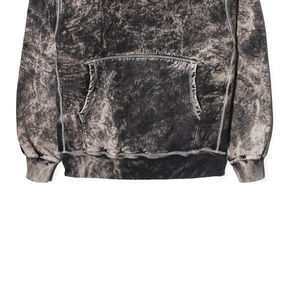 Délavé à l'acide 100% coton Logo personnalisé vierge surdimensionné épaules tombantes sweats à capuche surdimensionnés pull hommes sweats à capuche tissu confortable - Product Image 4