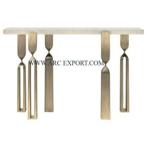 Muebles de lujo para sala de estar, mesa de consola, diseño moderno, mesa auxiliar para pasillo, mesa de consola decorativa para bodas y eventos - Product Image 4