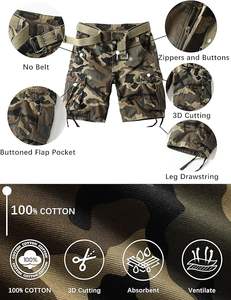 Pantalones cortos Cargo de gran venta 2026 para hombre, tela suave al tacto, múltiples bolsillos, logotipo personalizado, perfecto para pedidos al por mayor - Product Image 3