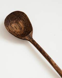 Ensemble de 2 cuillères en bois naturel, ustensiles de cuisine pour cuisiner et servir, bois de hêtre ou d'acacia durable, outils de cuisine - Product Image 6