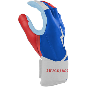 Guantes de Bateo de Béisbol BRUCE BOLT de Cuero Antideslizante con Logotipo y Diseño Personalizados, Calidad Profesional, Fabricados con Cuero Premium - Product Image 4