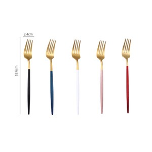 Ensemble de couteaux fourchette cuillère multicolore de qualité supérieure pour événements de mariage Restaurants maisons restauration et présentations de table élégantes vaisselle - Product Image 4
