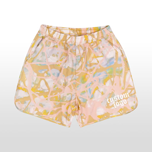 กางเกงขาสั้นผู้ชาย OEM ผ้าโพลีเอสเตอร์/คอตตอนเนื้อละเอียด พิมพ์ลายดิจิตอล ระบายอากาศได้ดี แห้งเร็ว เป็นมิตรต่อสิ่งแวดล้อม ความยาวเป้า 6 นิ้ว - Product Image 4