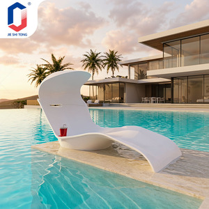 Chaise longue pliable réglable avec coussin, résistante aux intempéries, pour piscine, plage, patio, maison, hôtel, resort, chaise de loisirs - Product Image 4