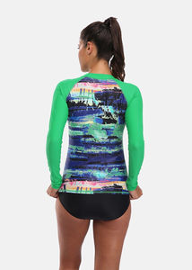 Custom Printed <b>Women</b> <b>Rash</b> <b>Guard</b> OEM Sublimation Gym Fitness Compression Sportswear Spandex Polyester <b>Women</b> <b>Rash</b> <b>Guard</b> - Product Image 5