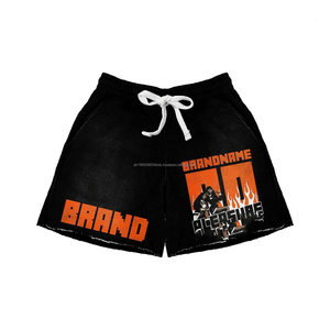 Conjunto Deportivo Personalizado para Hombre, Sudadera con Capucha y Bloques de Color, Lavado Ácido, Pantalones Cortos, Ropa de Entrenamiento 100% Algodón, Diseño Personalizado Estampado - Product Image 4