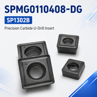 SPMG0110408-DG SP1302B Plaquette de foret en carbure pour acier, acier inoxydable, fonte, perçage CNC