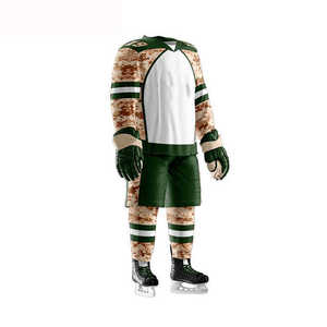 Maillots de hockey sur glace personnalisables pour adultes avec impression sublimée 100% polyester antibactérien et séchage rapide - Product Image 4