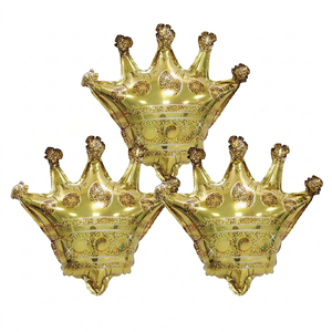 Globo de Papel de Aluminio con Forma de Corona Dorada de 98 cm para Decoración de Fiestas de Cumpleaños Reyes España - Product Image 5
