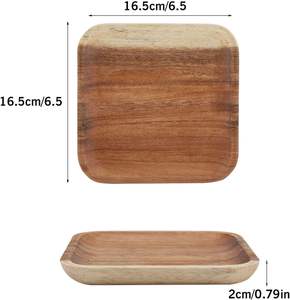 Adorable assiette de service en bois écologique pour les fêtes, design moderne et luxueux, qualité supérieure, forme ronde, design fabuleux, prix abordable - Product Image 4