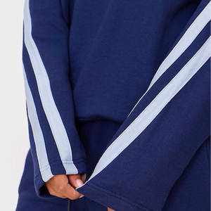 ชุดวอร์มแบบสวมหัวของผู้หญิงชุดวอร์มผ้าฝ้ายขนแกะและกางเกงสำหรับฤดูใบไม้ร่วง - Product Image 4