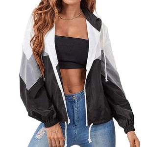Chaqueta cortavientos de concha suave para mujer, impermeable, ligera, con capucha, para pesca, senderismo, chaqueta cortavientos de nailon transpirable para mujer - Product Image 1