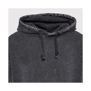 Acid Washed Puffer Sudadera con capucha para hombre Sublimación de alta calidad Estilo pulóver con cremallera Capucha Fleece Patrón sólido Colección de invierno - Product Image 5