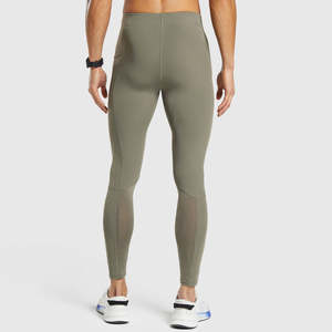 Leggings de compression pour hommes sur mesure, best-sellers, multicolores, en polyester, pour la gym, avec logo imprimé, taille élastique, résistants à l'eau - Product Image 3
