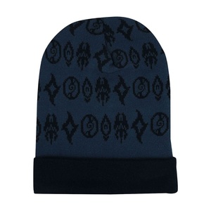 Venta al por mayor personalizado tejido poliéster Spandex polar Beanie Caps invierno cálido transpirable botón Fly cierre estilo Casual hombres - Product Image 2