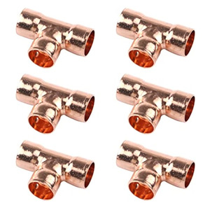 Chất lượng cao hệ thống ống nước HVAC nhà sản xuất mồ hôi kết thúc TEE đồng cho hệ thống ống nước - Product Image 1