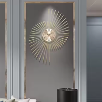 Reloj de pared de metal para decoración del hogar, dormitorio, sala de estar, cocina, comedor, reloj de pared hecho a mano floral de Azora Industries