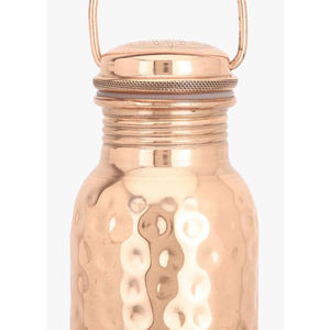 Bouteille en cuivre avec un design attrayant vente chaude polyvalent entièrement fini tendance ayurvédique verres avantages pour la santé métal - Product Image 6