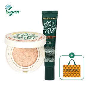 Brukesia Skin Enhancer Glow Cushion con Base Solar, Corrector de Ojeras y Cuidado Iluminador de la Piel, Bolsa de Compras, Regalo S - Product Image 1