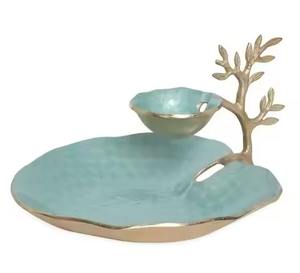 Elegante Juego de Vajilla de Metal para Servir, Colección de Artículos de Mesa para Exhibición en el Hogar - Product Image 5