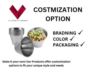 Customized Logo Stainless Steel Dipping Sauce <b>Cup</b> Tea <b>Cups</b> & <b>Saucers</b> Metal & Steel Dipper Metallic Sauce Bowl - Product Image 3