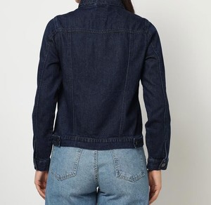 Chaqueta vaquera de estilo Vintage para mujer, diseño informal elegante con logotipo propio, cosas duraderas de alta calidad, precio razonable para ropa de fiesta - Product Image 4