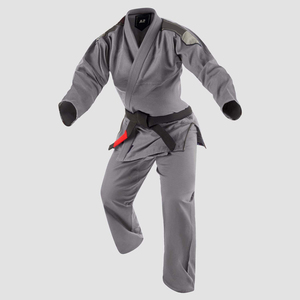 Vêtements de sport professionnels pour l'entraînement en salle : Kimono de Jiu-Jitsu BJJ personnalisé en coton tissé perlé, durable et à coutures renforcées, vente en gros - Product Image 1